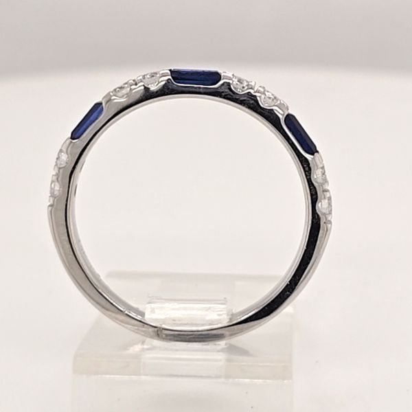 LG Sapphire and Diamond Band Image 3 Carroll's Jewelers Doylestown, PA