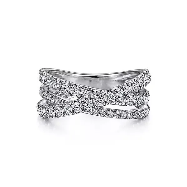 14kt WG 1.01ct TW Criss Cross Diamond Ring 001 130 03298