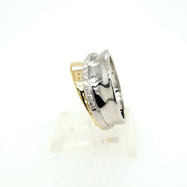14kt Two Tone Diamond Fashion Ring thumb image 2