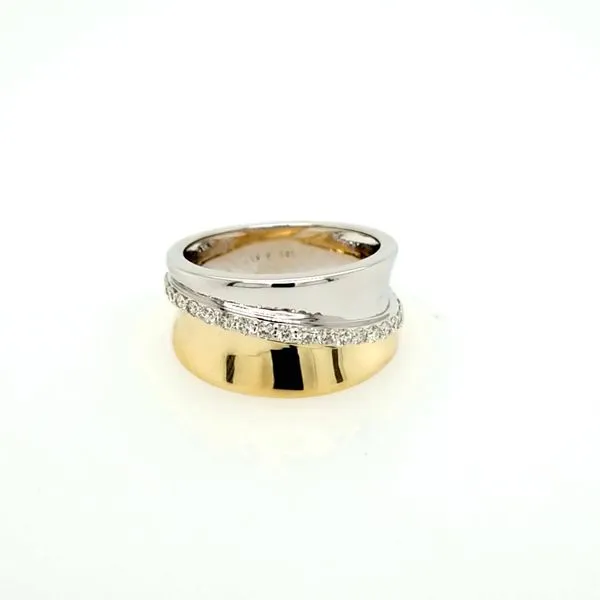 14kt Two Tone Diamond Fashion Ring thumb image 1