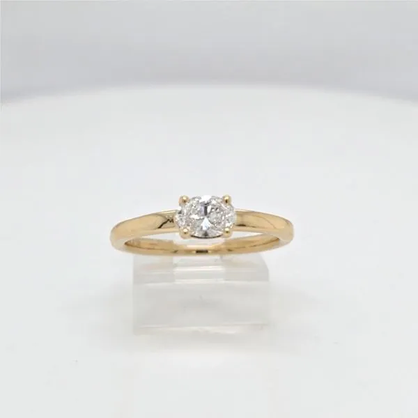 Oval Diamond stacking band thumb image 1