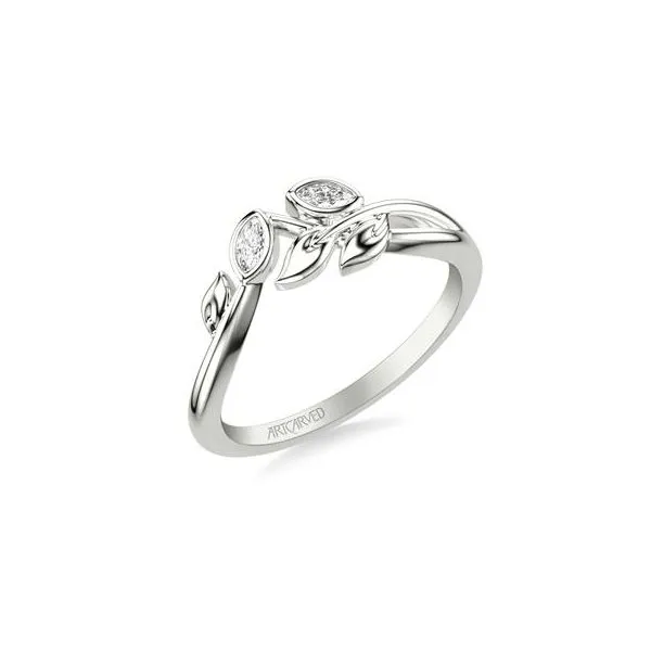 14kt YG Diamond Floral Ring thumb image 1