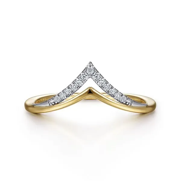 Gabriel 2 tone Chevron Ring thumb image 1
