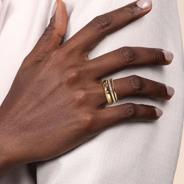 Gabriel Diamond 3 Ring Stack Band thumb image 2