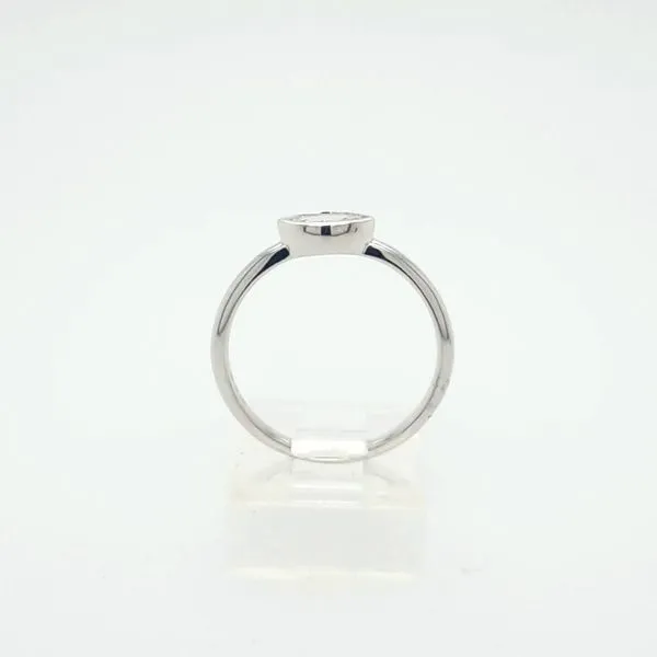 14kt WG .25ct Lab Grown Bezel Ring thumb image 2