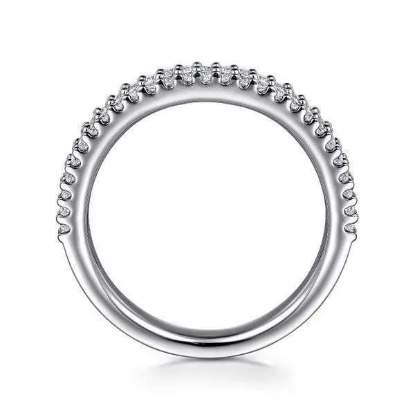 Gabriel 14kt WG 2 Row Diamond Band thumb image 2