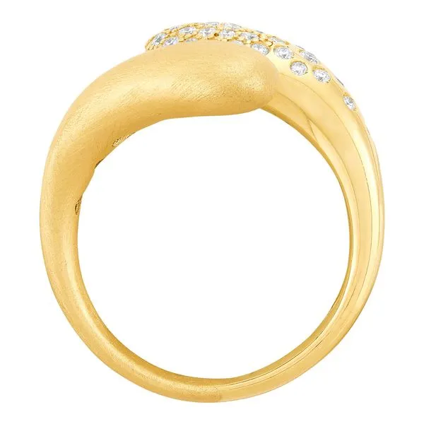 14kt YG Diamond Bypass Ring