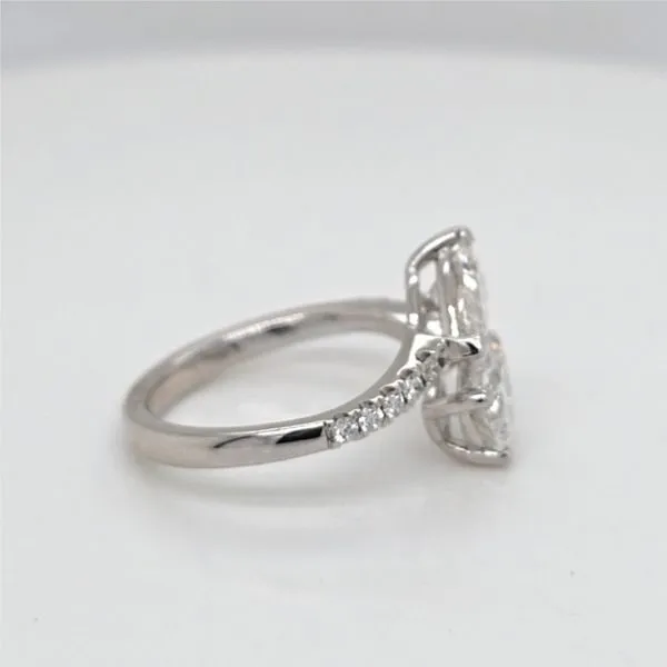 2 stone \Toi et Moi\ bypass diamond ring