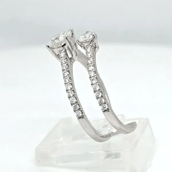 14kt WG 2 Stone LG Diamond Fashion Ring Image 2 Carroll's Jewelers Doylestown, PA