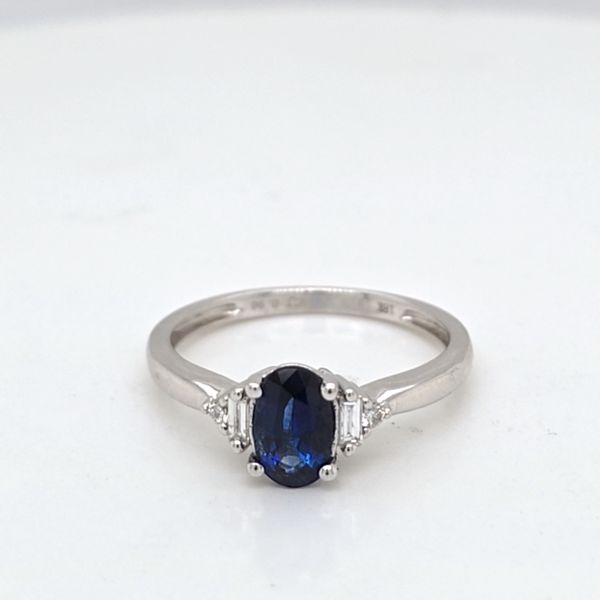 18kt WG Sapphire and Diamond Ring Carroll's Jewelers Doylestown, PA