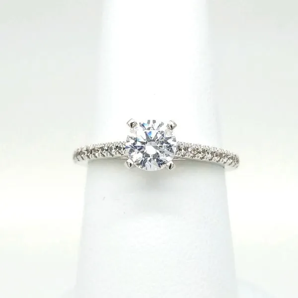 Side Stone Diamond Engagement Ring thumb image 1