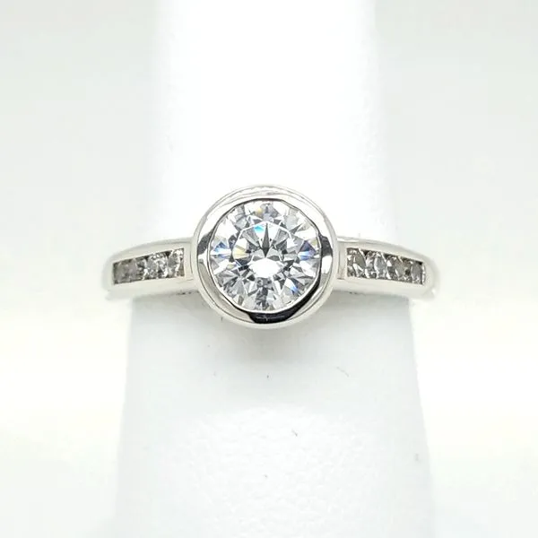 Bezel Set Engagement Ring thumb image 1