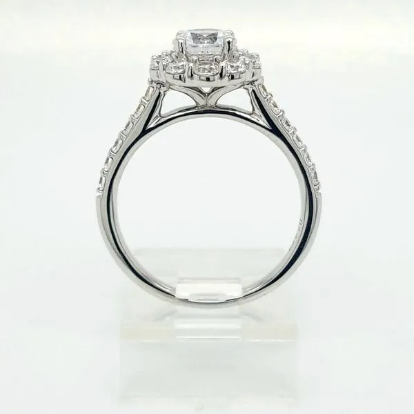14kt WG Diamond Halo Engagement Ring