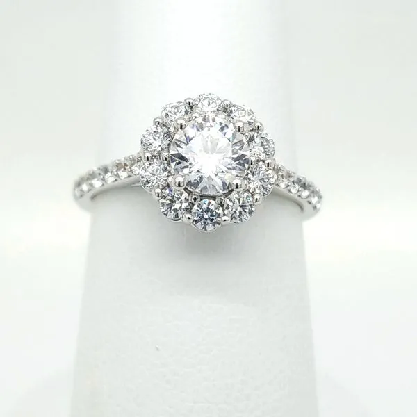 14kt WG Diamond Halo Engagement Ring