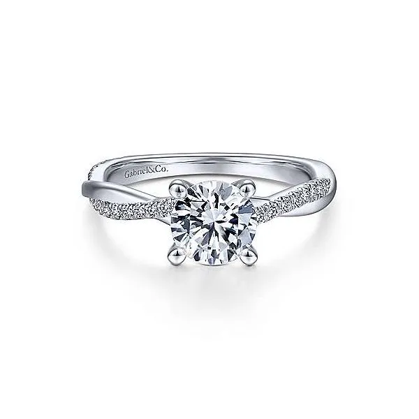 Side Stone Engagement Ring Mounting thumb image 1