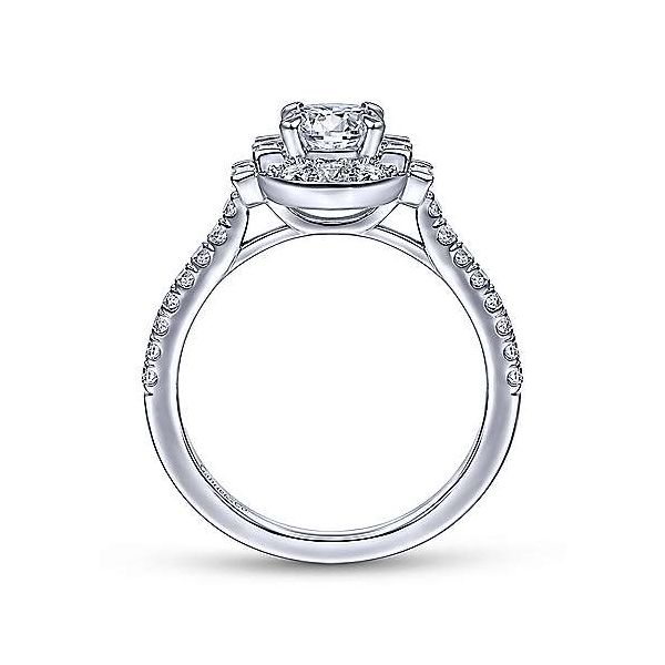 Art Deco Style Engagement Ring Mounting Image 2 Carroll's Jewelers Doylestown, PA