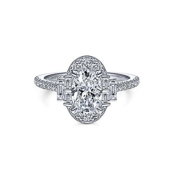 Art Deco Style Engagement Ring Mounting Carroll's Jewelers Doylestown, PA
