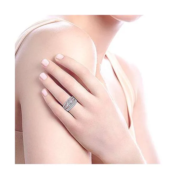 Contemporary Diamond engagement ring thumb image 4