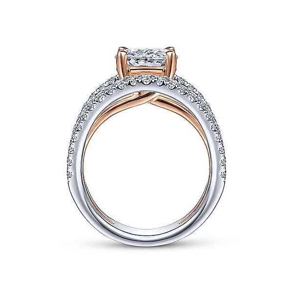 Oval Contemporary Engagement Ring Image 4 Carroll's Jewelers Doylestown, PA