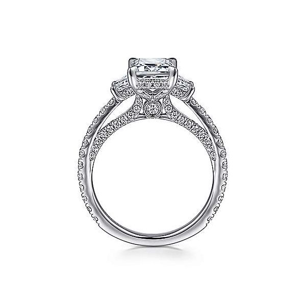 Emerald cut 3 stone engagement ring Image 3 Carroll's Jewelers Doylestown, PA