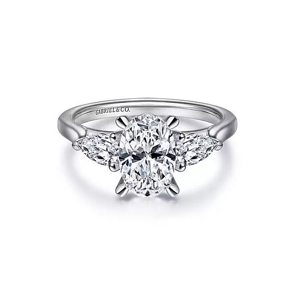 3 stone style engagement ring Carroll's Jewelers Doylestown, PA