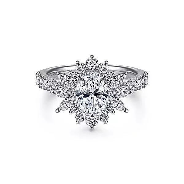 Fancy Halo Engagement Ring thumb image 1