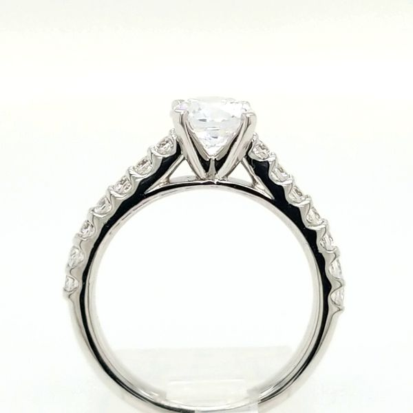 Side Stone  Diamond Engagement Ring Image 2 Carroll's Jewelers Doylestown, PA