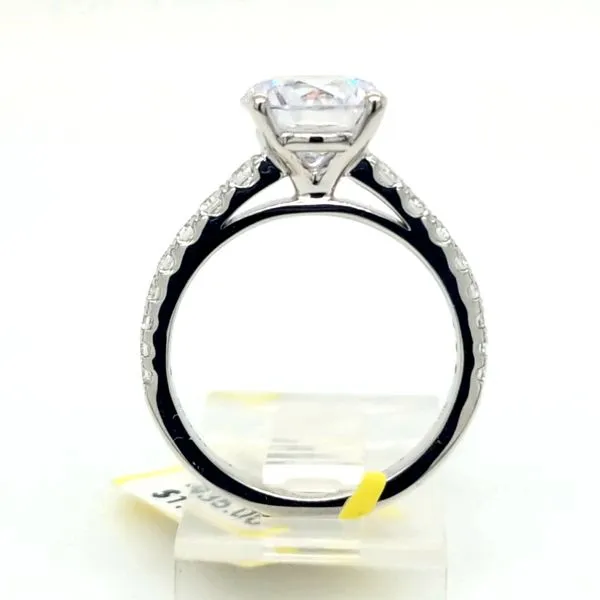 Engagement ring with Single Row Side Stones thumb image 2