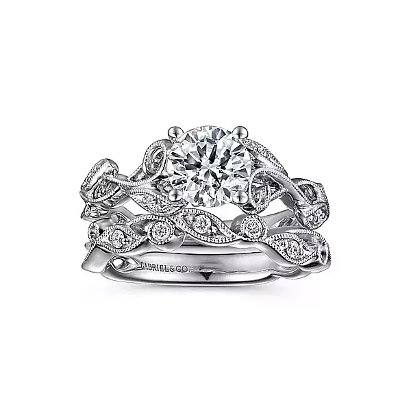 Floral Style Engagement Ring thumb image 4