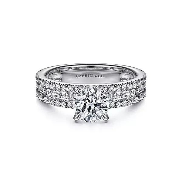 Wide Band Engagement ring thumb image 1
