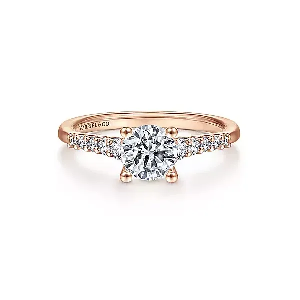 Single Row Diamond Engagement Ring thumb image 1