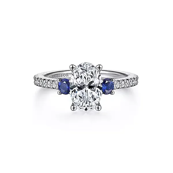 Oval three stone Engagement Ring Carroll's Jewelers Doylestown, PA
