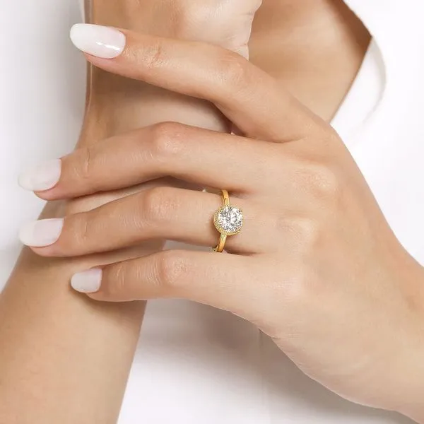 Gabriel Solitaire Bezel Engagement Ring
