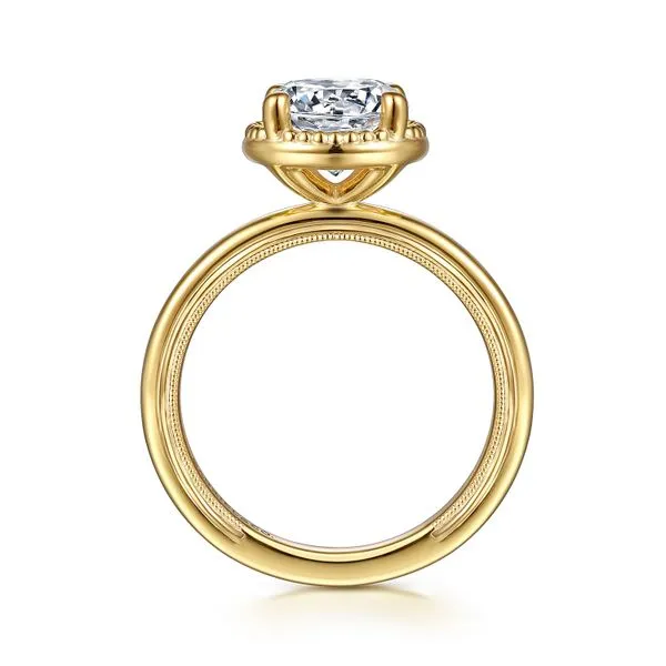 Gabriel Solitaire Bezel Engagement Ring