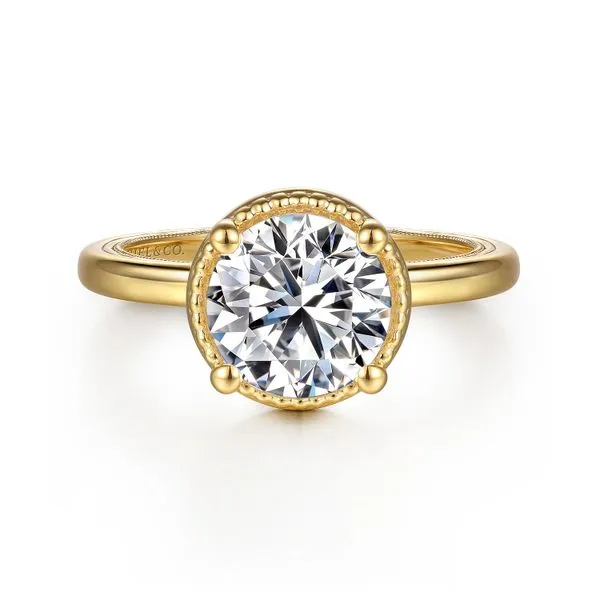 Gabriel Solitaire Bezel Engagement Ring