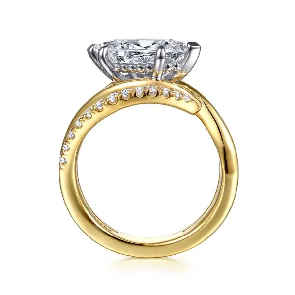 Gabriel Bypass Marquise Engagement Ring