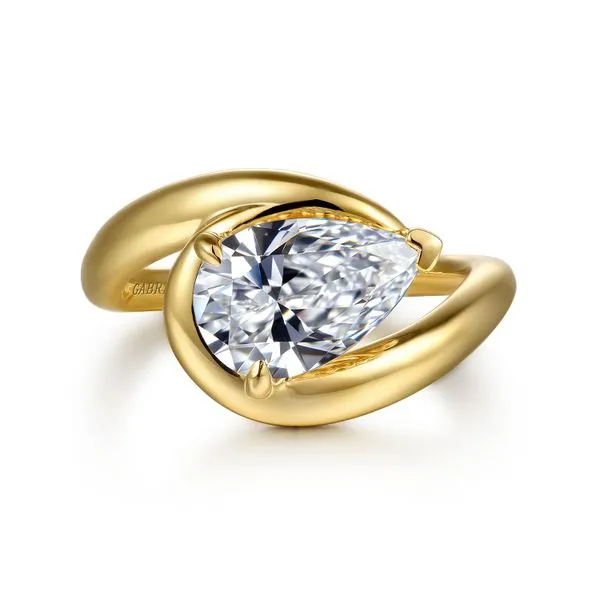 Gabriel Pear Shape Bypass Ring