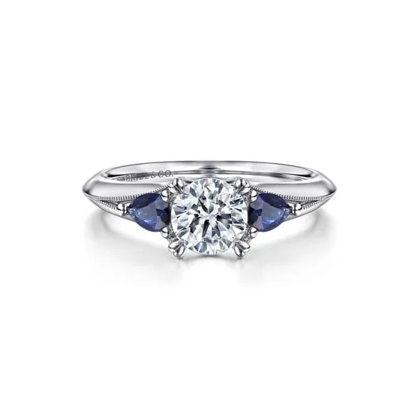 3 Stone Engagement Ring with Sapphires Carroll's Jewelers Doylestown, PA