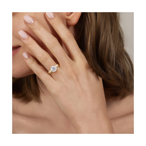 Gabriel Solitaire Engagement Ring Image 3 Carroll's Jewelers Doylestown, PA