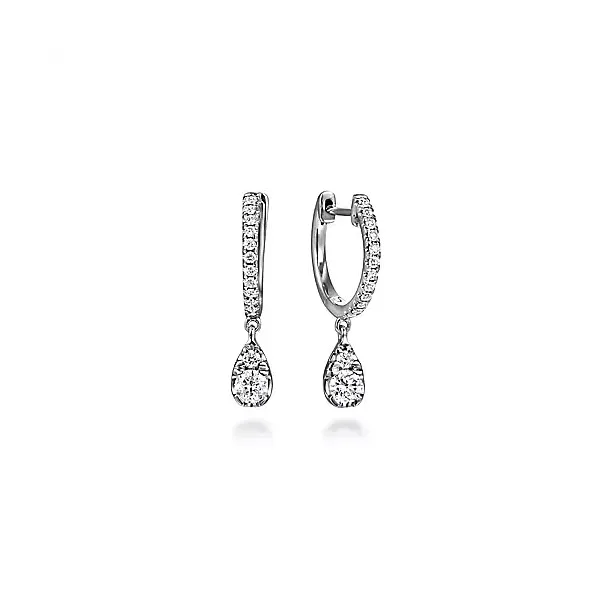 14kt WG .53ct TW diamond drop earrings Carroll's Jewelers Doylestown, PA