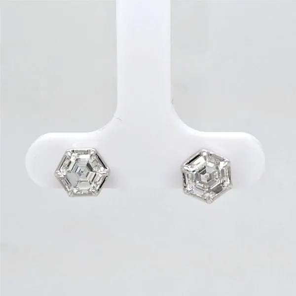 14kt WG 2.00ct Lab Grown Diamond Studs thumb image 1