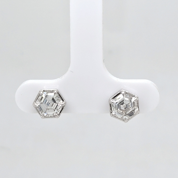 14kt WG 2.00ct Lab Grown Diamond Studs Carroll's Jewelers Doylestown, PA