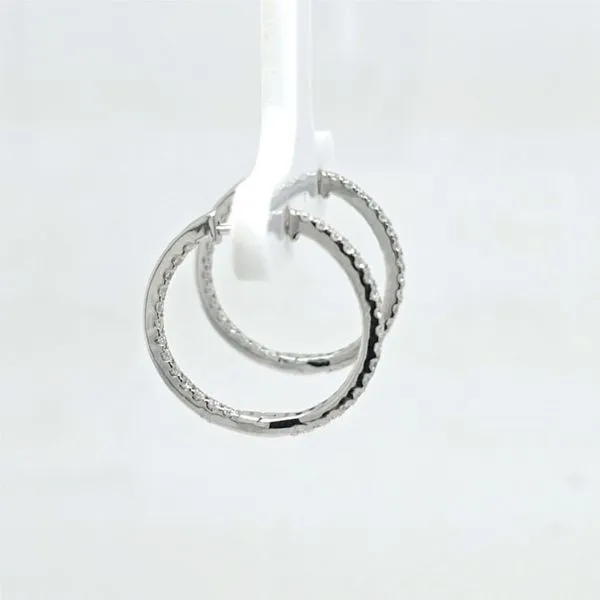 14kt WG Diamond Inside/Out Hoops similar item image