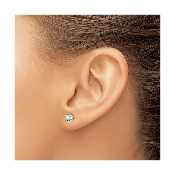 14kt WG 1.00ct TW Lab Grown Diamond Studs thumb image 2