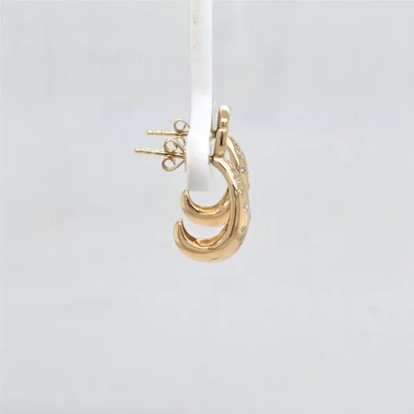 14kt YG Diamond Earrings Image 2 Carroll's Jewelers Doylestown, PA