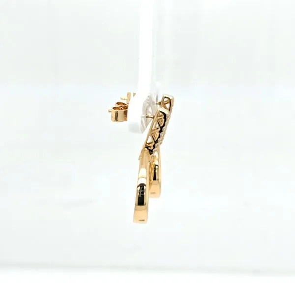 14kt YG Diamond Fashion Earrings Image 2 Carroll's Jewelers Doylestown, PA