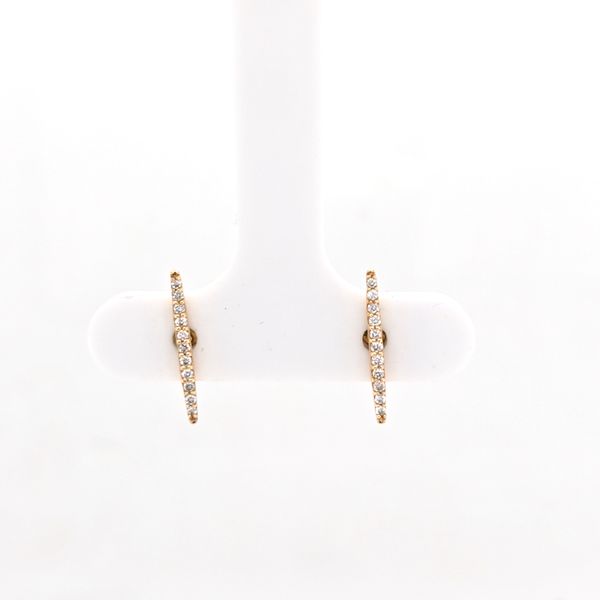 14kt YG Diamond Stick Earrings Carroll's Jewelers Doylestown, PA
