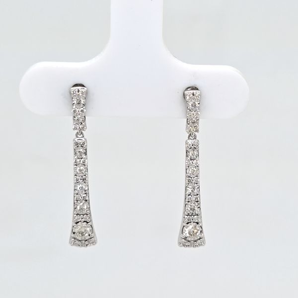 WG Diamond Dangle Earrings Carroll's Jewelers Doylestown, PA