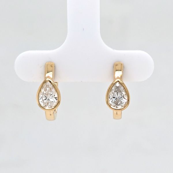YG LG 1ct Diamond Huggie Earrings Carroll's Jewelers Doylestown, PA