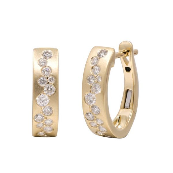 Diamond Mosaic Hoop Earrings Carroll's Jewelers Doylestown, PA
